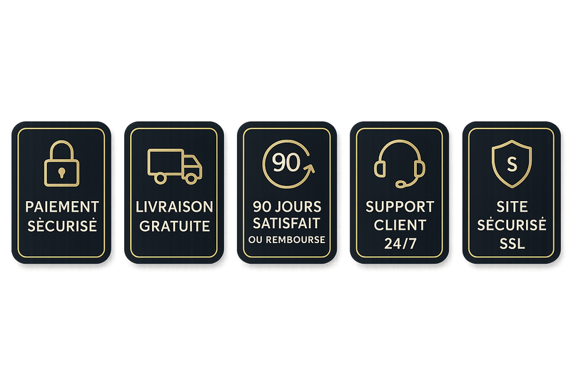 en français. Et avec un badge 90 jours satisfait ou remboursé